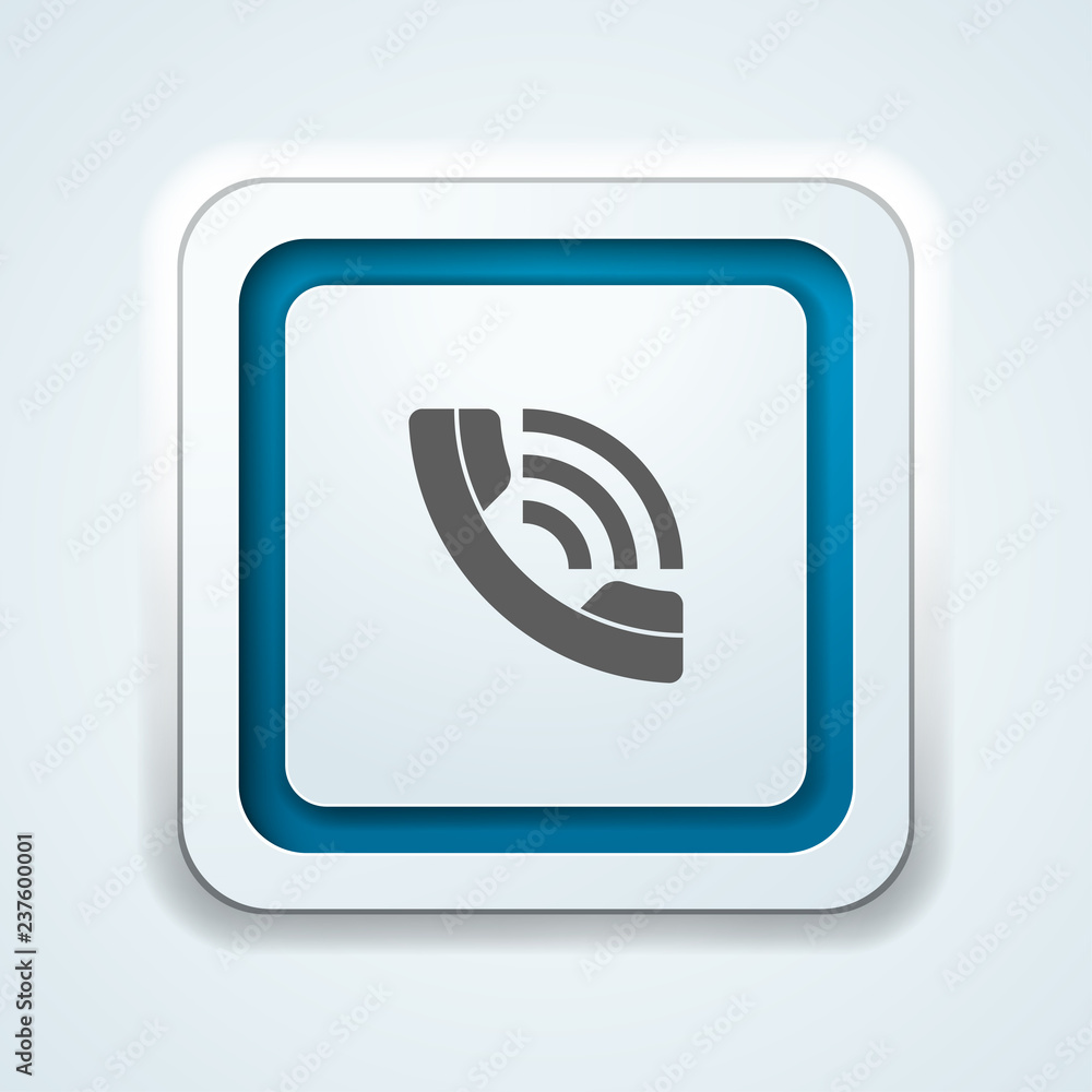 Contact Call Phone button illustration Contact Call Phone button illustration
