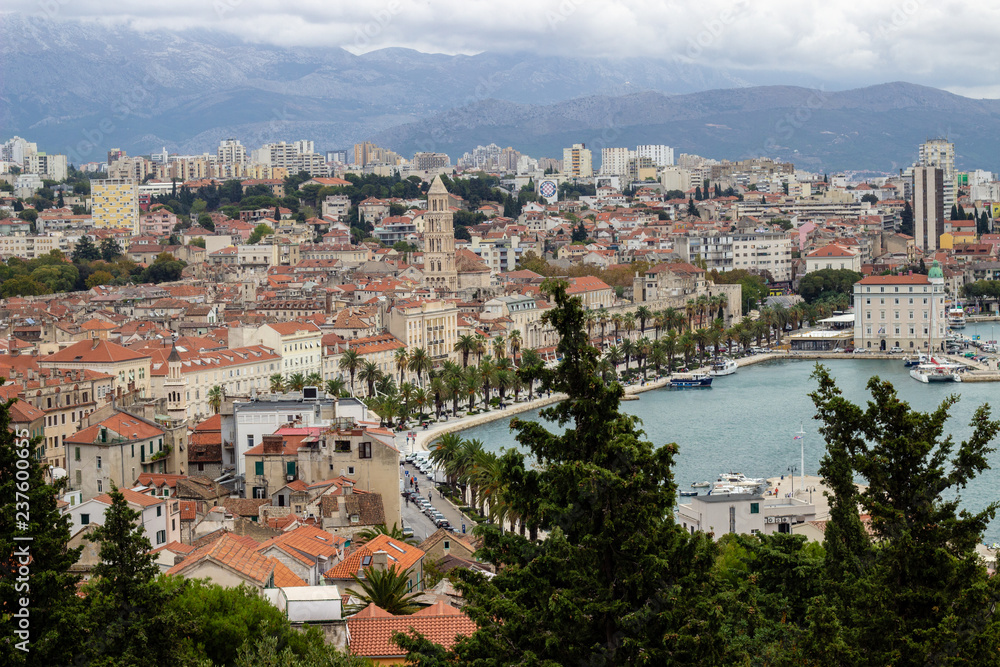 View of Split in Croatia