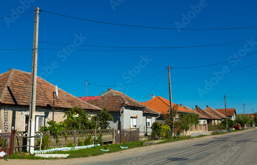 Illustration of old village of Crisana