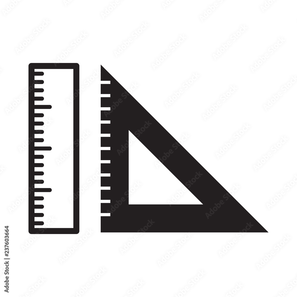 ruler vector icon 