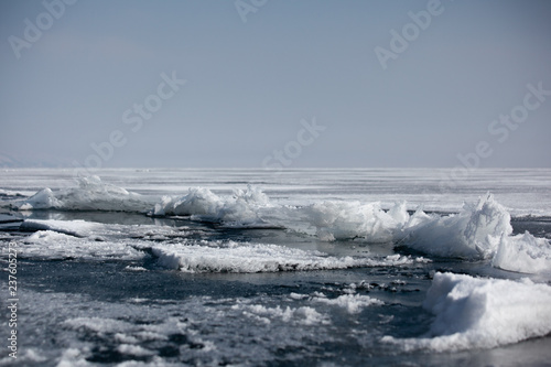 ice in lake