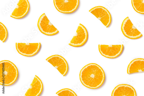 Fruit pattern of orange slices