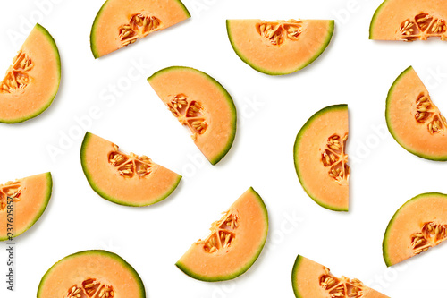 Plakat Fruit pattern of melon slices