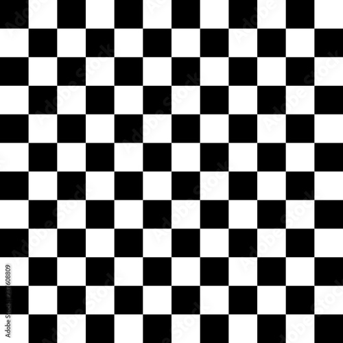 Chess board, seamless pattern. Vector illustration. black white
