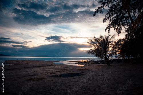 Sunset Thailand over the beach