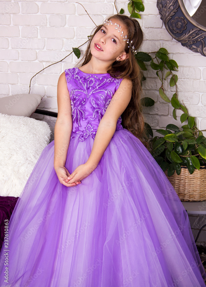 Pink and top violet christmas dress