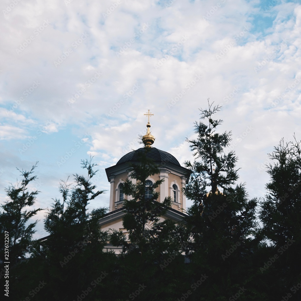 Russian orthodox church cross