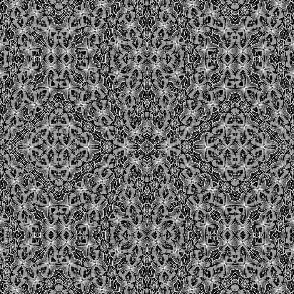 Black and White Intricate Seamless Mosaic Black and White Intricate Seamless Mosaic