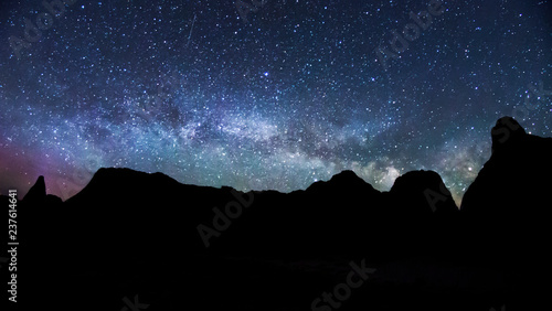 Milky Way Rising Over Badlands National Park photo
