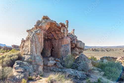 Rock cave at the Stadsaal Caves in the Cederberg Mountains