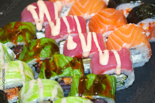  beautiful sushi, closeup