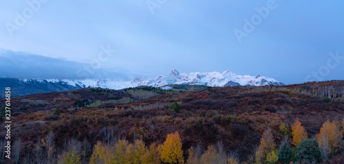 The American Rocky Mountains of Colorado are a beautiful site when the aspens turn yellow in autumn and the first snow falls bring in the threat of winter