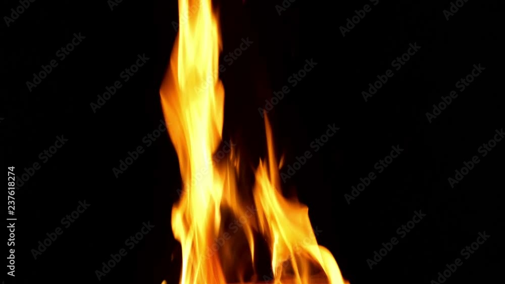 Fire over black background Fire over black background