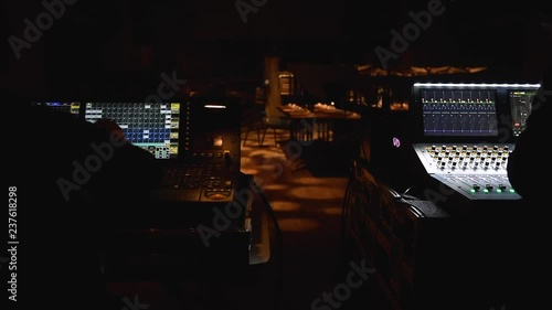 Soundboard & Lighting at a Concert