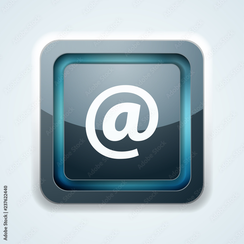 E-mail button illustration E-mail button illustration
