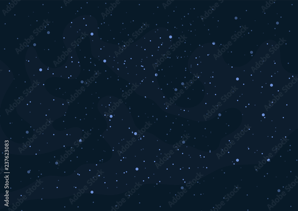 Fototapeta premium Vector background with space and stars. Vector illustration.