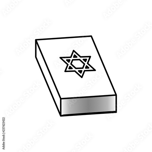 jewish holy book with star