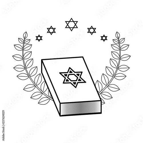 jewish holy book with star