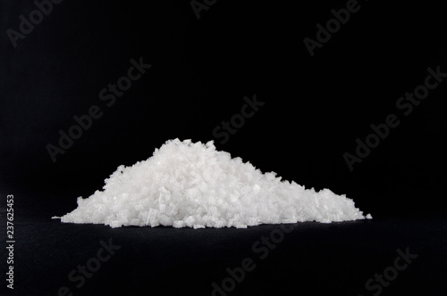 artificial snow on a black background