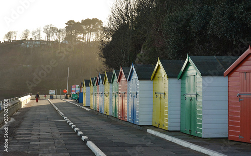 Beach huts photo