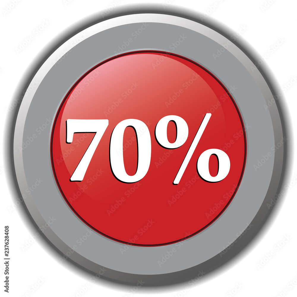 70 percent icon 70 percent icon