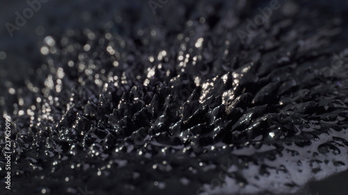 The natural phenomenon of magnetism ferrofluidic substances under the action of a neodymium magnet can create really impressive visual effects if examined under appropriate conditions.