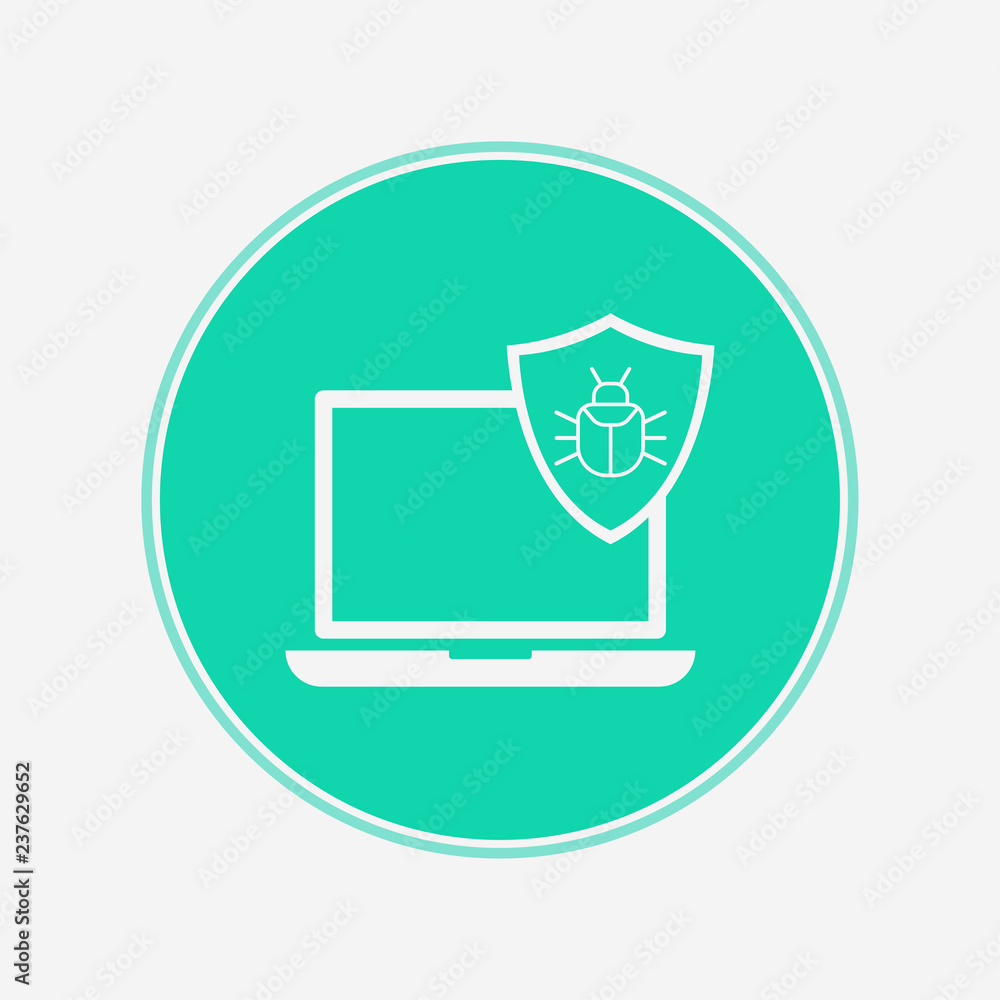 Virus vector icon sign symbol Virus vector icon sign symbol