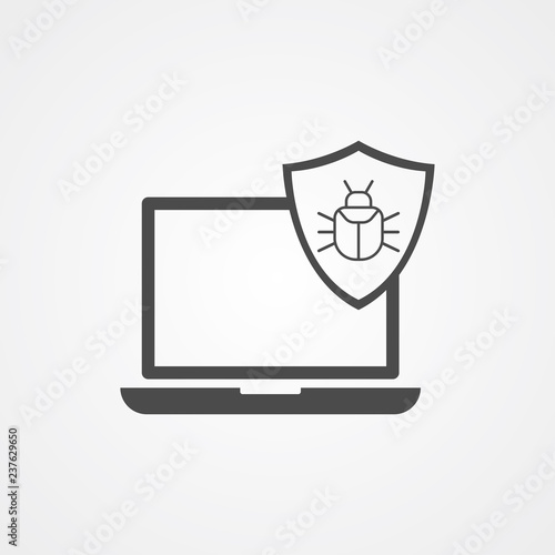 Virus vector icon sign symbol Free Download Virus vector icon sign symbol - GFXLoad