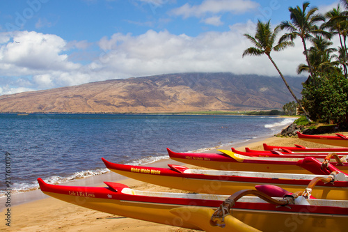 Maui outrigger boats