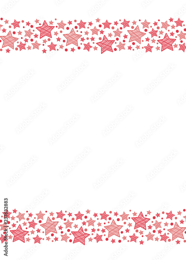 Christmas card with decorative stars and copyspace. Vector. Christmas card with decorative stars and copyspace. Vector.