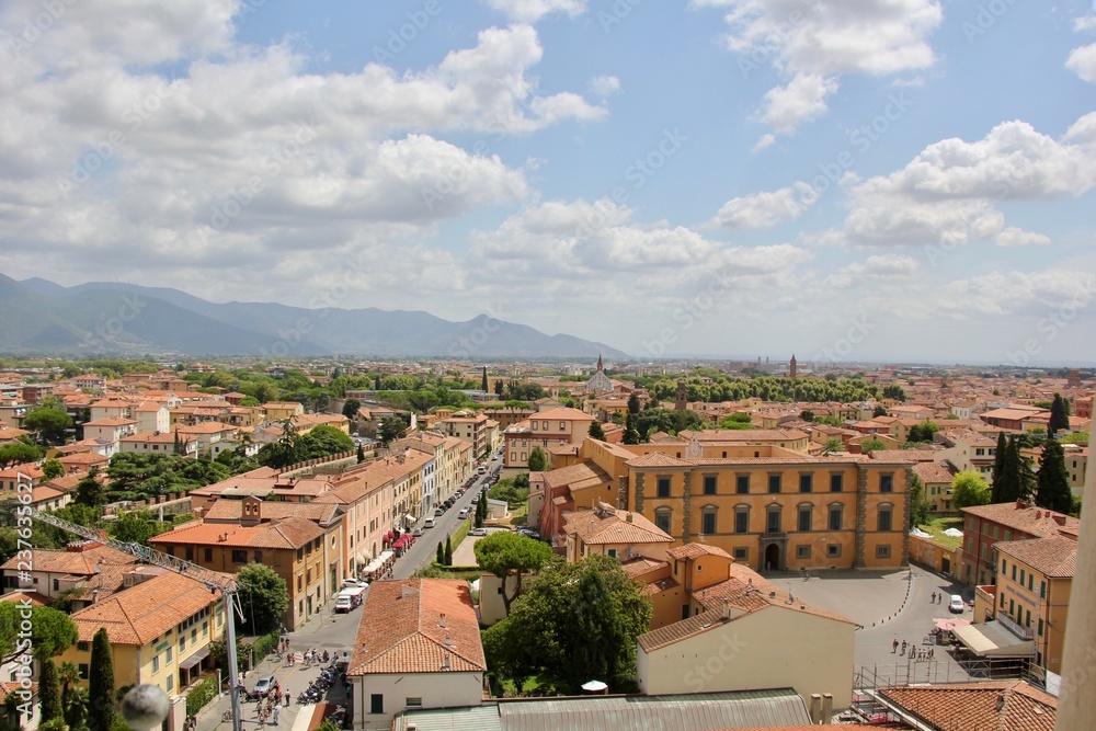 View from Tower of Pisa, Italy