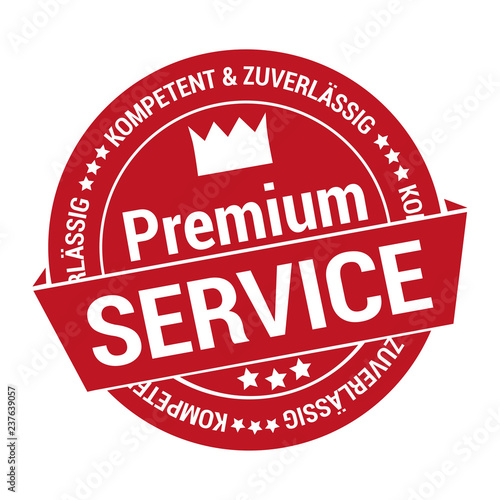 Gütesiegel Aufkleber für Premium Service