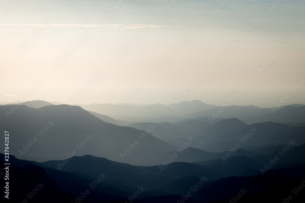 Colorado Mountains Silhouette