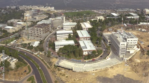 Ariel university 4k drone footage photo