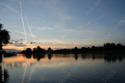 Sonnenuntergang in Dresden