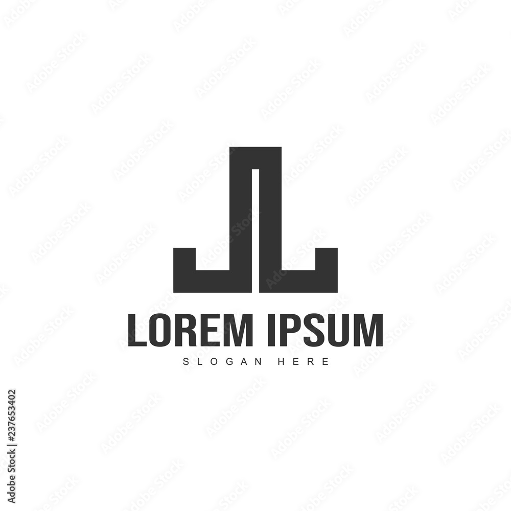 Initial letter logo template. Minimalist letter logo template Initial letter logo template. Minimalist letter logo template