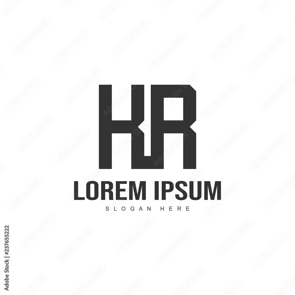 Fototapeta premium Initial letter logo template. Minimalist letter logo template