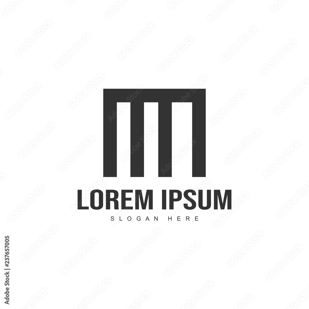 Initial letter logo template. Minimalist letter logo template Initial letter logo template. Minimalist letter logo template