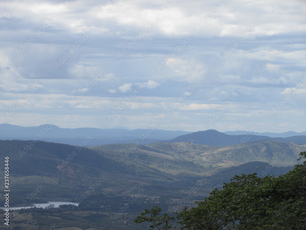 Fototapeta premium view of mountains