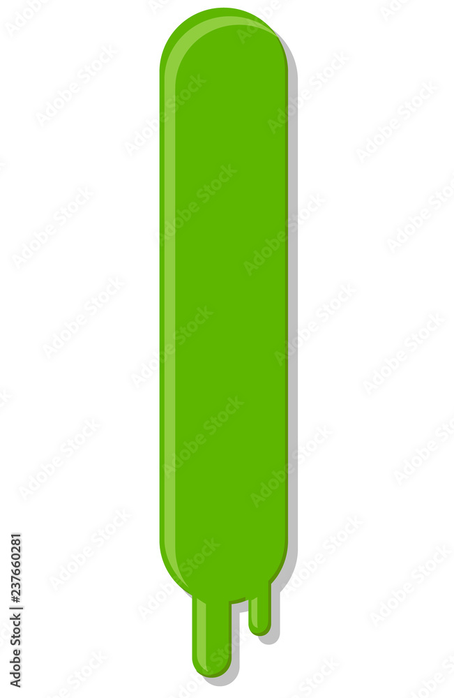 Melting letter I vector icon Melting letter I vector icon