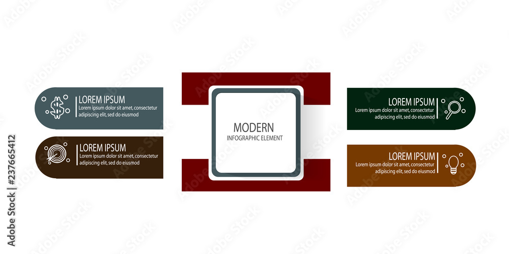 Modern infographic template
