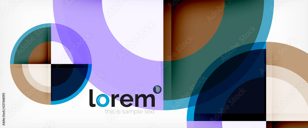 Multicolored round shapes abstract background Multicolored round shapes abstract background