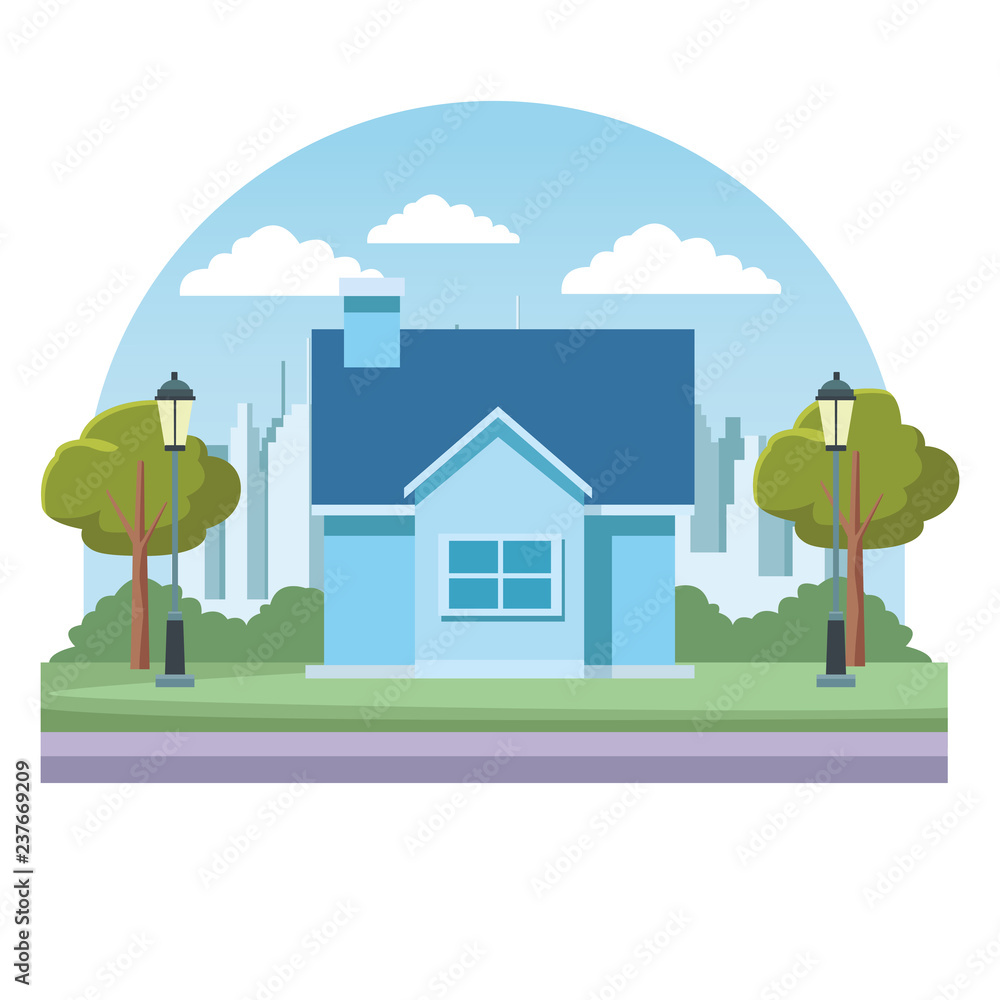 Naklejka premium House real estate