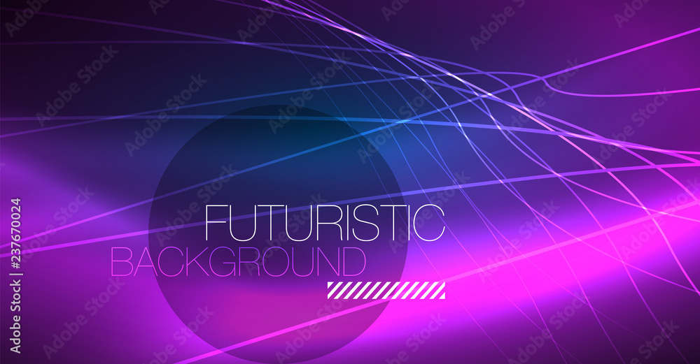 Neon glowing magic background, neon banner, night sky wallpaper. Magic light effect. Christmas abstract pattern. Neon glowing magic background, neon banner, night sky wallpaper. Magic light effect. Christmas abstract pattern.