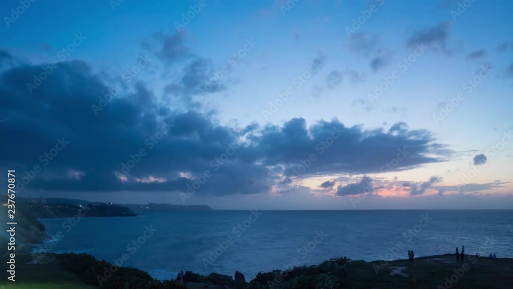 Evening Time-Lapse of Atlantic Colombian Sea Shore in Puerto Colombia Evening Time-Lapse of Atlantic Colombian Sea Shore in Puerto Colombia