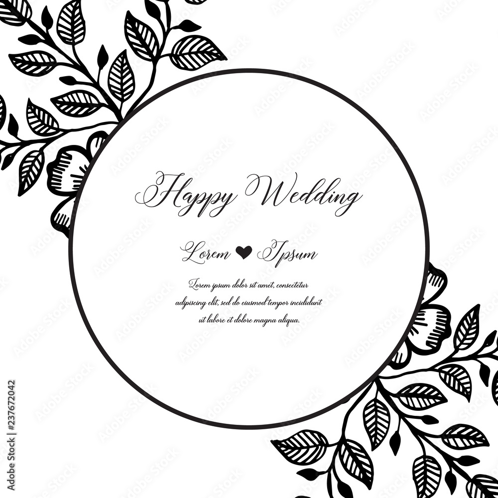 Set of card with flower wedding ornament concept vector Set of card with flower wedding ornament concept vector