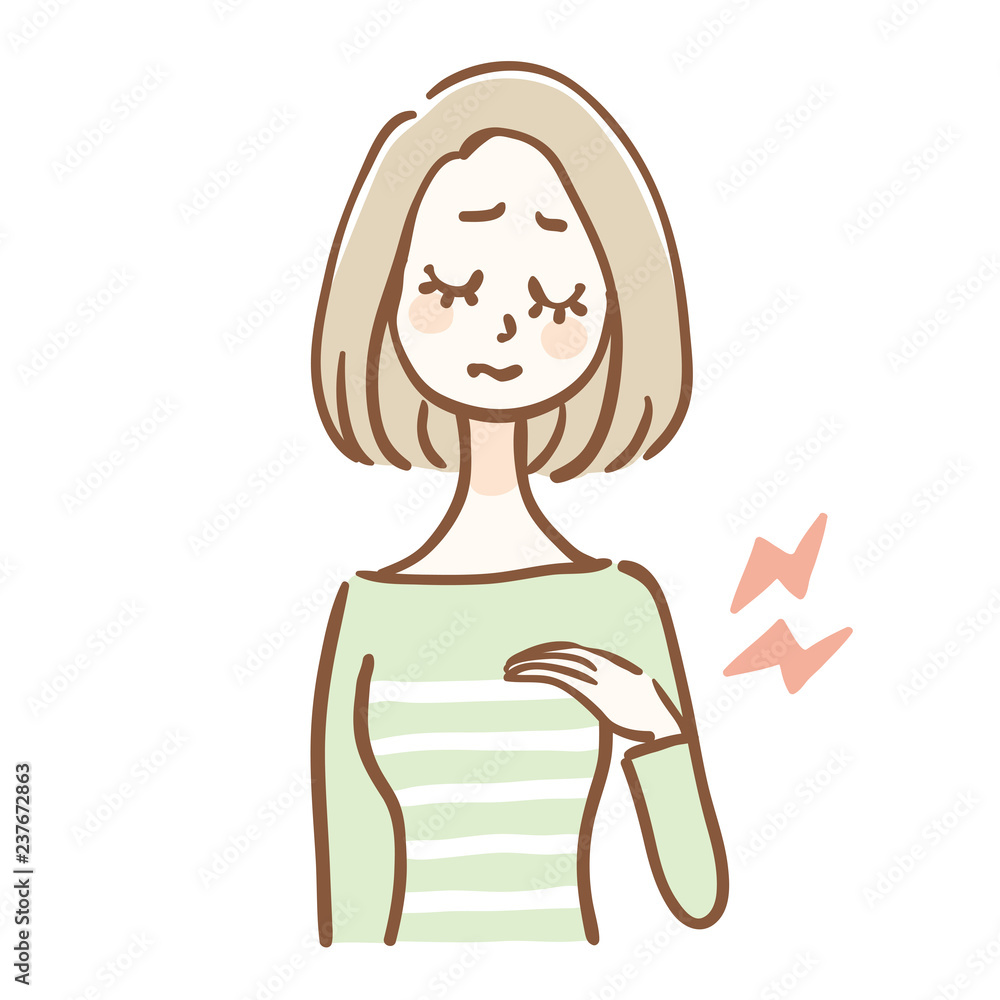 胸の張り　痛み　女性