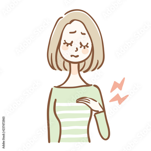 胸の張り　痛み　女性