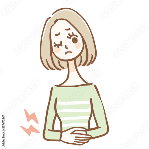 腹痛　生理痛　女性