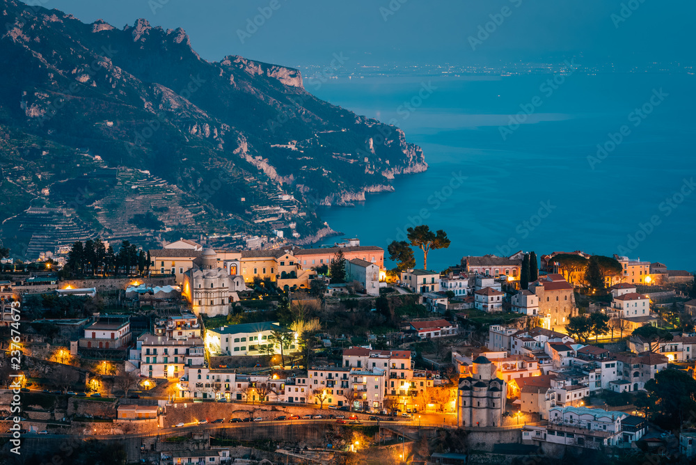 View of Ravello, on the Amalfi Coast, in Campania, Italy